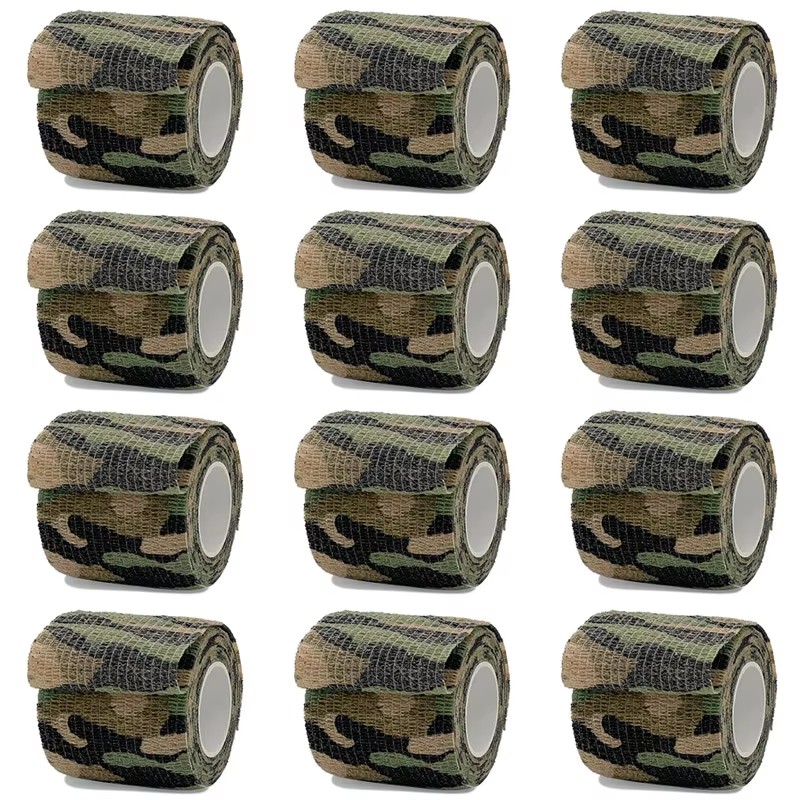 Outdoor Hunting Fabric - 1/6/12 pz Wetland Camouflage Elastico Caccia