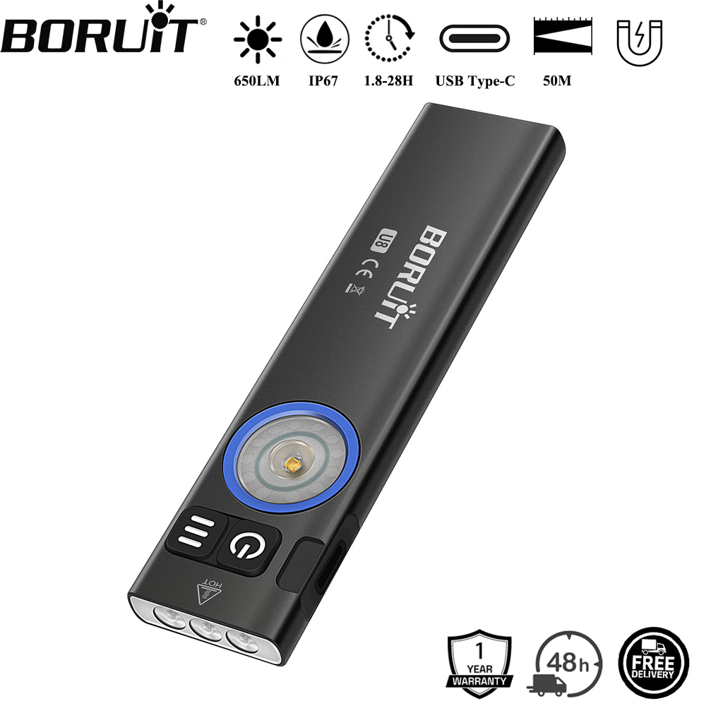 Hunting & Outdoor Supplies Photos - BORUiT U8 650LM EDC Torcia LED