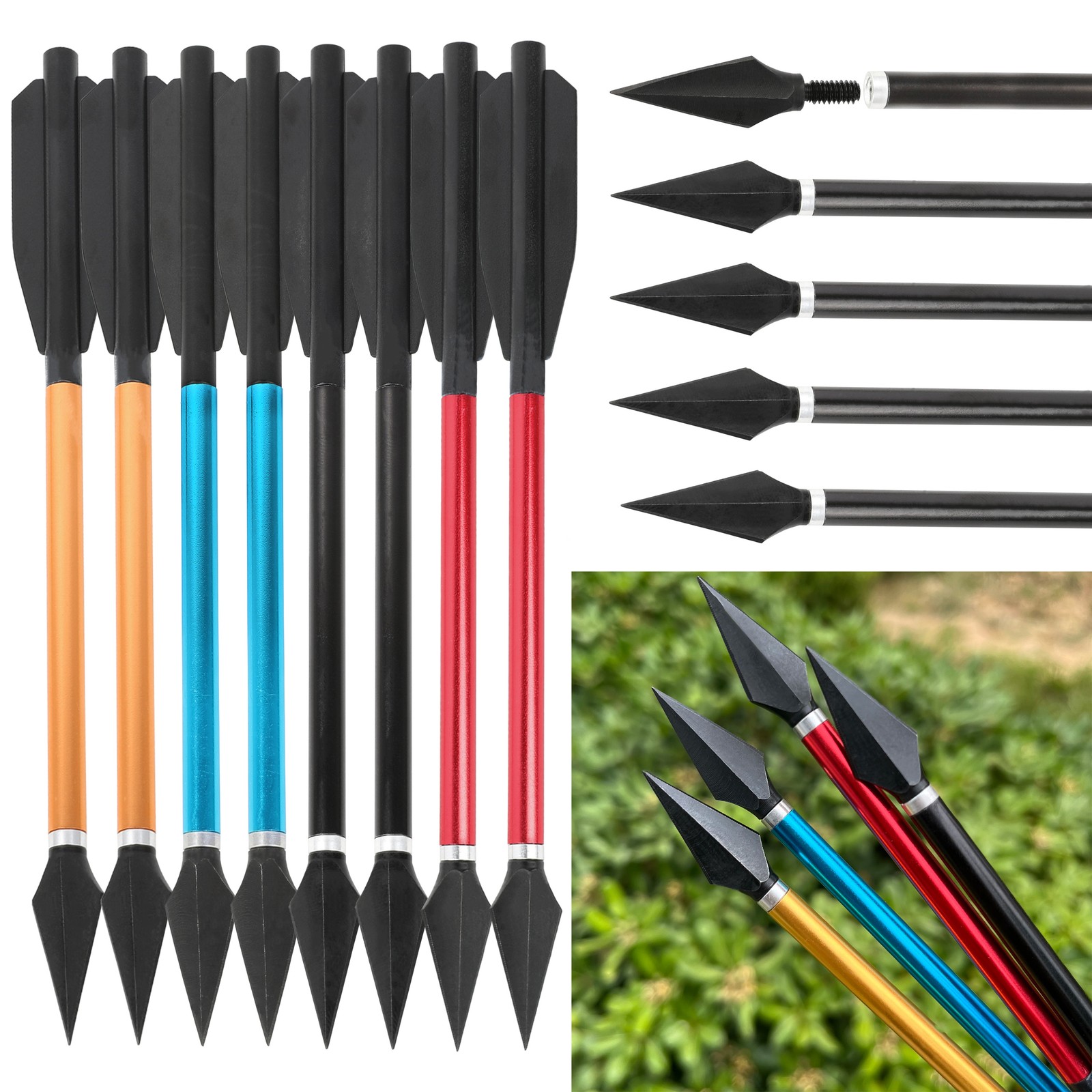 Crossbow Bolt Broadhead - 6.7 ''Tiro Con Arco Bulloni Albero