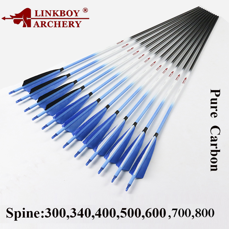Arrow Carbon Shaft - Linkboy Tiro con l'arco Frecce in