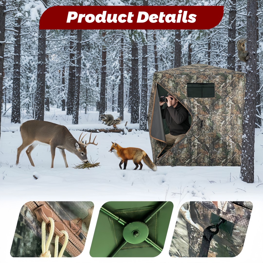 Hunting Outdoor - Capanno Mimetico Pop-Up per Caccia, Facile