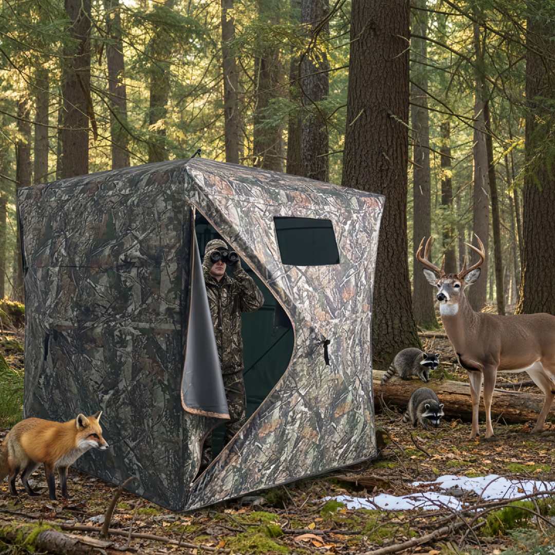 Hunting Outdoor - Capanno Mimetico Pop-Up per Caccia, Facile
