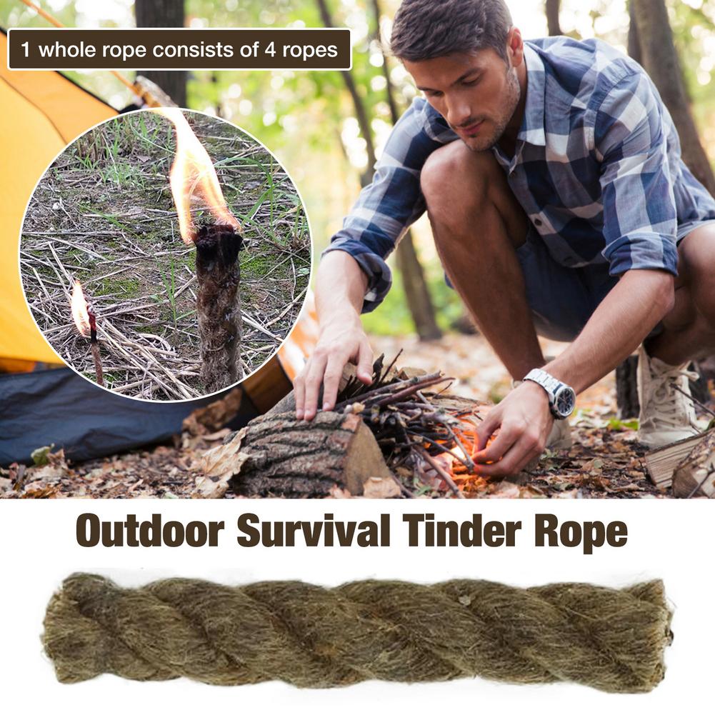 5PCS Tinder Rope Survival Fire - Fire Starter Waterproof recensione e prezzo