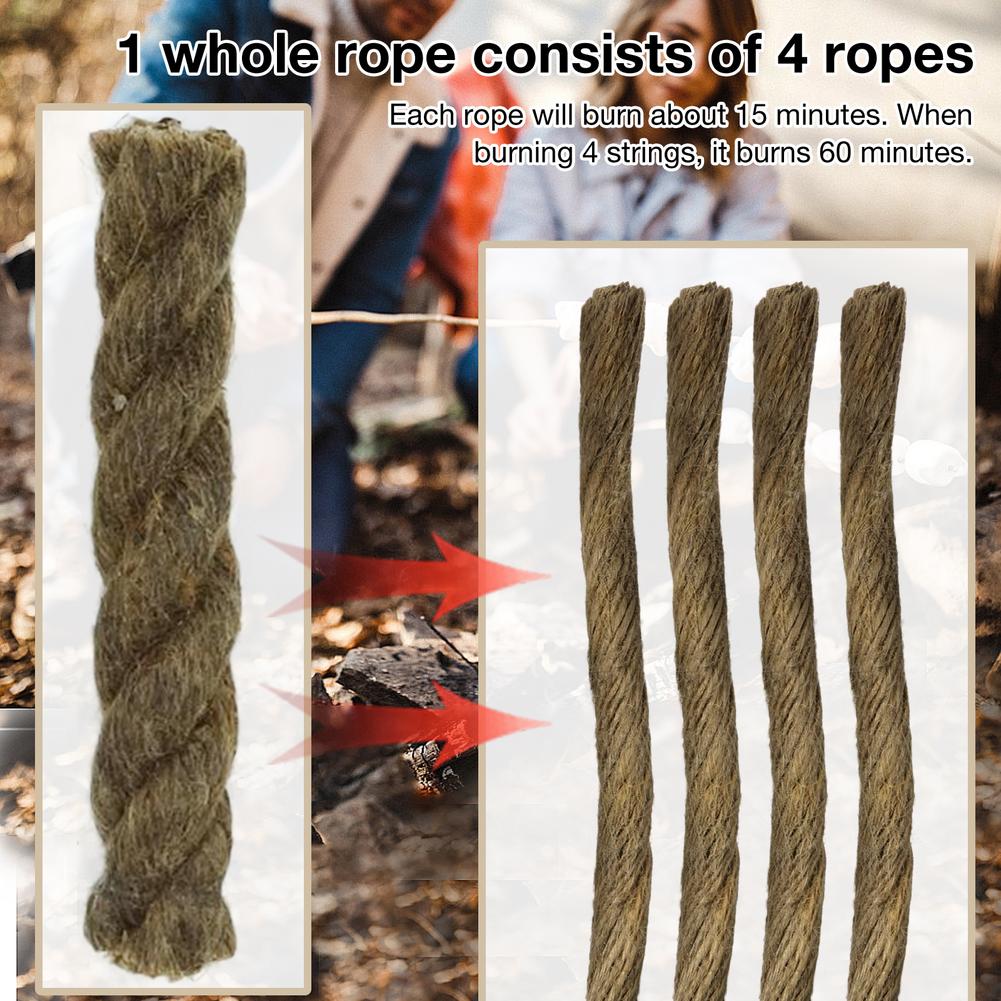 5PCS Tinder Rope Survival Fire - Fire Starter Waterproof recensione e prezzo