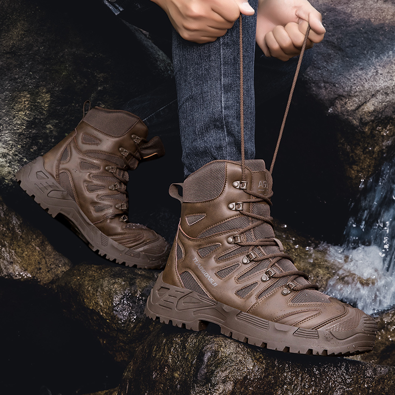 Stivali tattici da trekking al - Outdoor Hunting Fabric recensione e prezzo