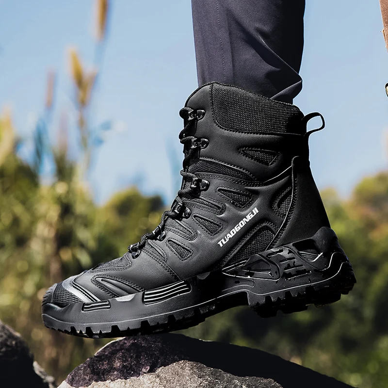 Stivali tattici da trekking al - Outdoor Hunting Fabric recensione e prezzo